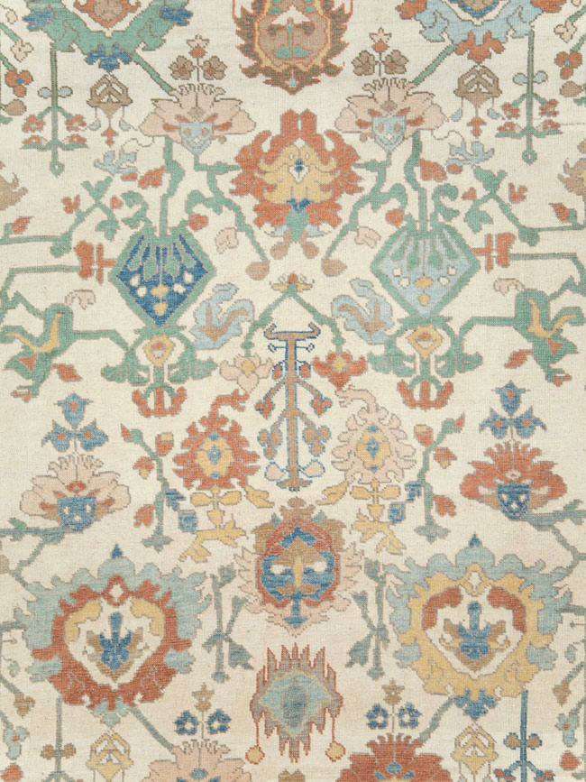 Modern Turkish Oushak Carpet, No.28329 - Galerie Shabab