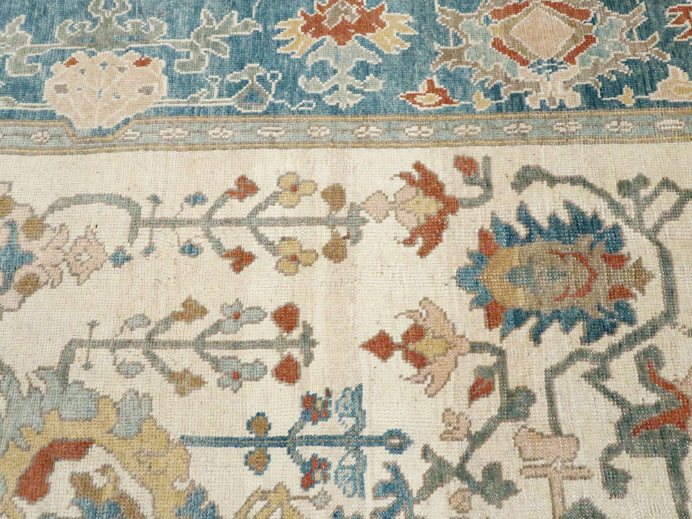 Modern Turkish Oushak Carpet, No.28329 - Galerie Shabab