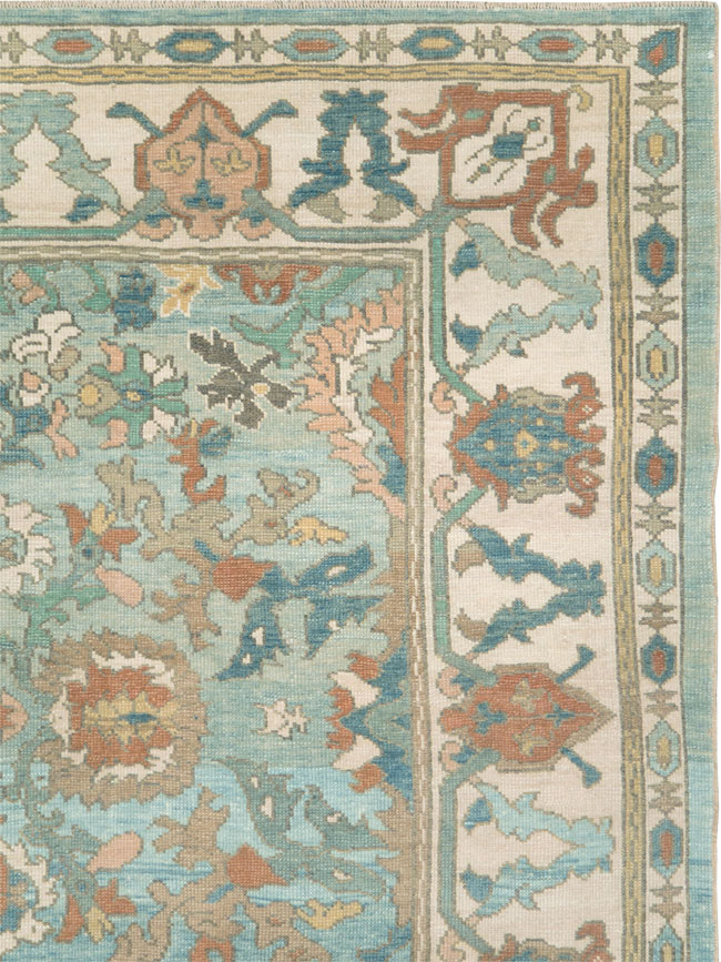 Modern Turkish Oushak Small Room Size Carpet, No.28331 - Galerie Shabab