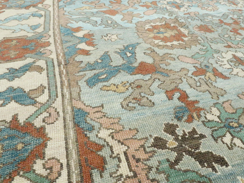 Modern Turkish Oushak Small Room Size Carpet, No.28331 - Galerie Shabab