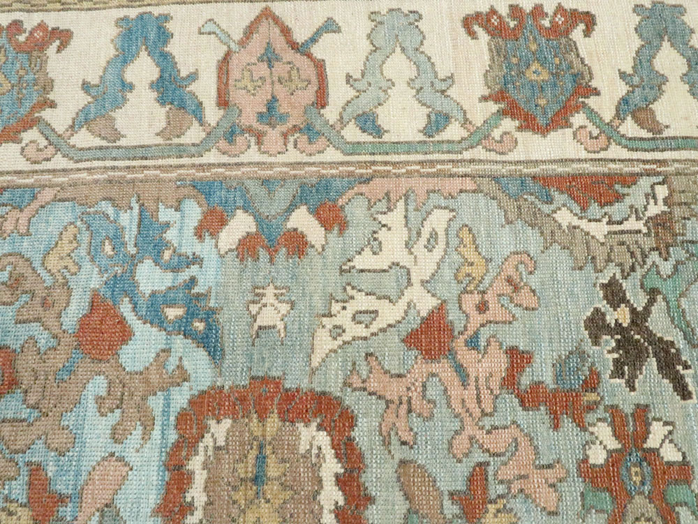Modern Turkish Oushak Small Room Size Carpet, No.28331 - Galerie Shabab
