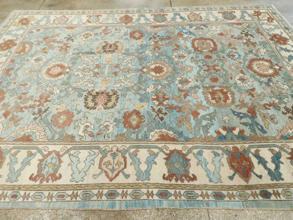 Modern Turkish Oushak Small Room Size Carpet, No.28331 - Galerie Shabab