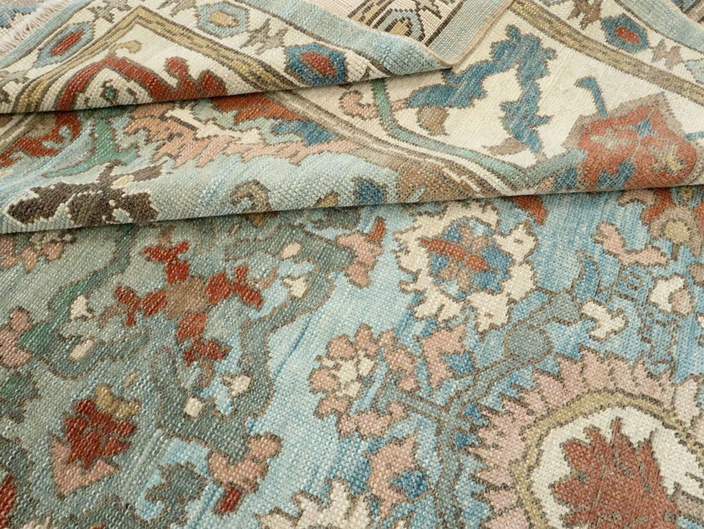 Modern Turkish Oushak Small Room Size Carpet, No.28331 - Galerie Shabab