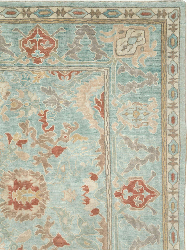 Modern Turkish Oushak Carpet, No.28332 - Galerie Shabab