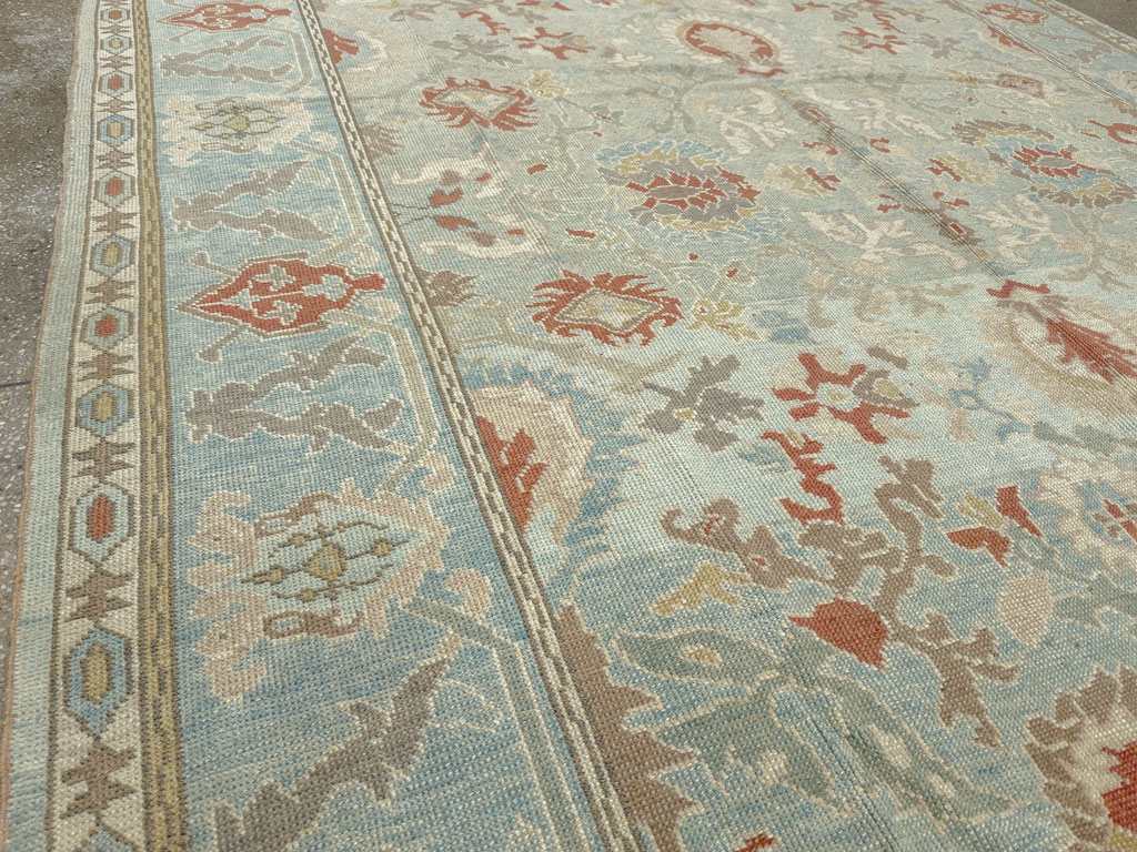 Modern Turkish Oushak Carpet, No.28332 - Galerie Shabab