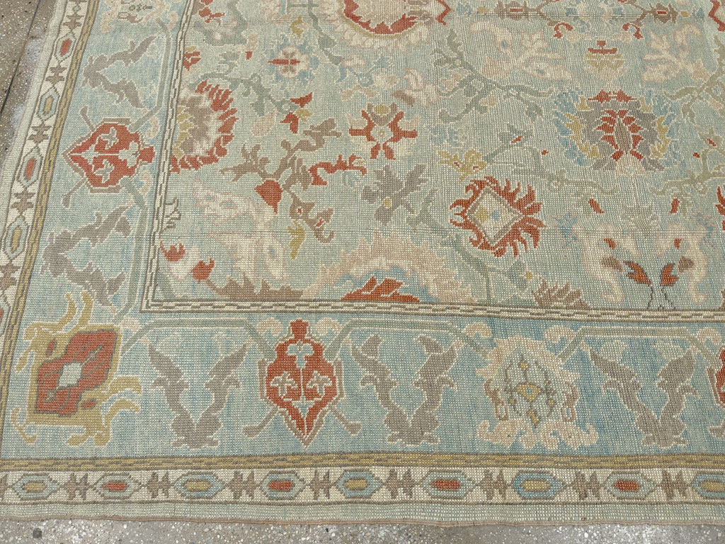 Modern Turkish Oushak Carpet, No.28332 - Galerie Shabab