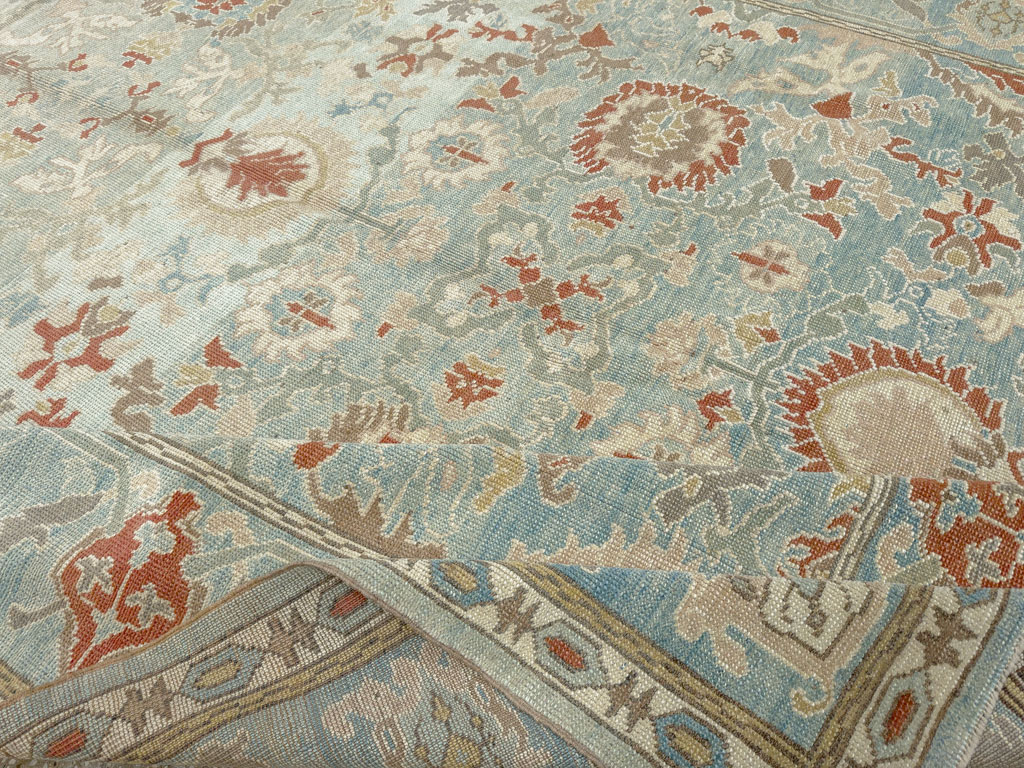 Modern Turkish Oushak Carpet, No.28332 - Galerie Shabab