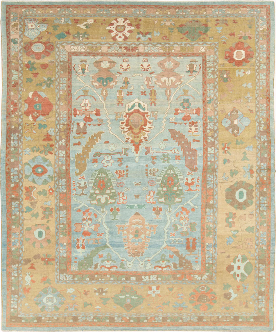 Modern Turkish Oushak Carpet, No.28333 - Galerie Shabab