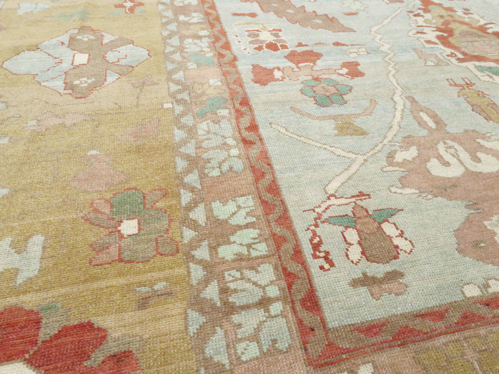 Modern Turkish Oushak Carpet, No.28333 - Galerie Shabab