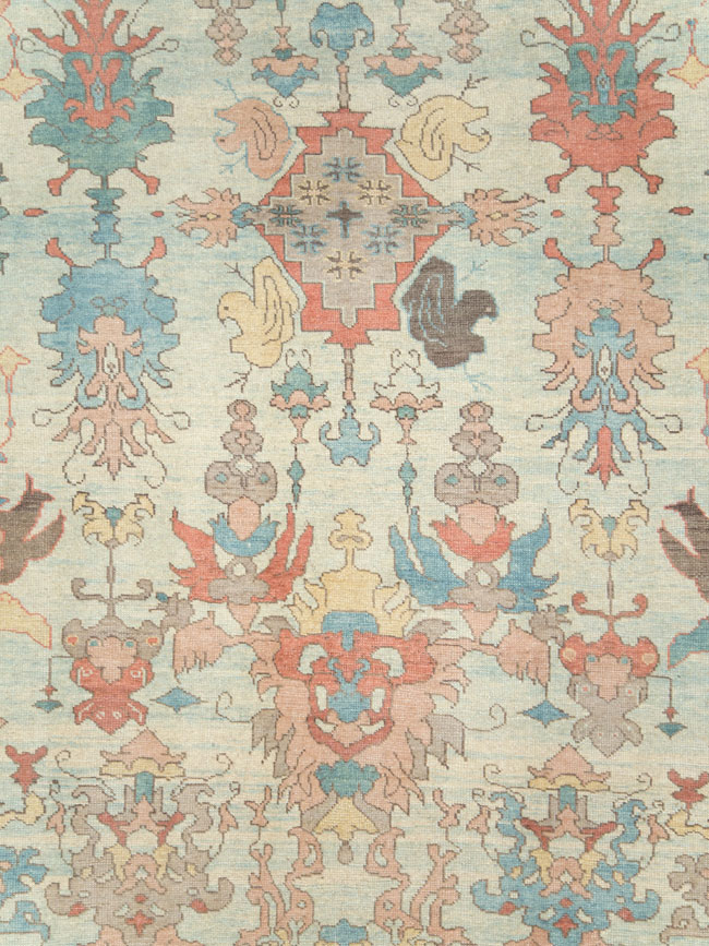 Modern Oushak Carpet, No.28335 - Galerie Shabab