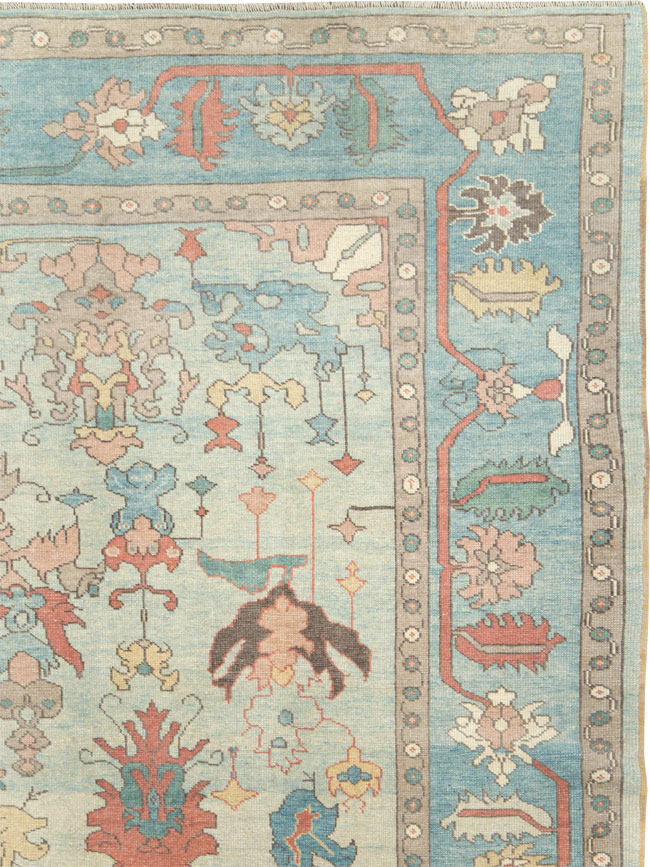 Modern Oushak Carpet, No.28335 - Galerie Shabab