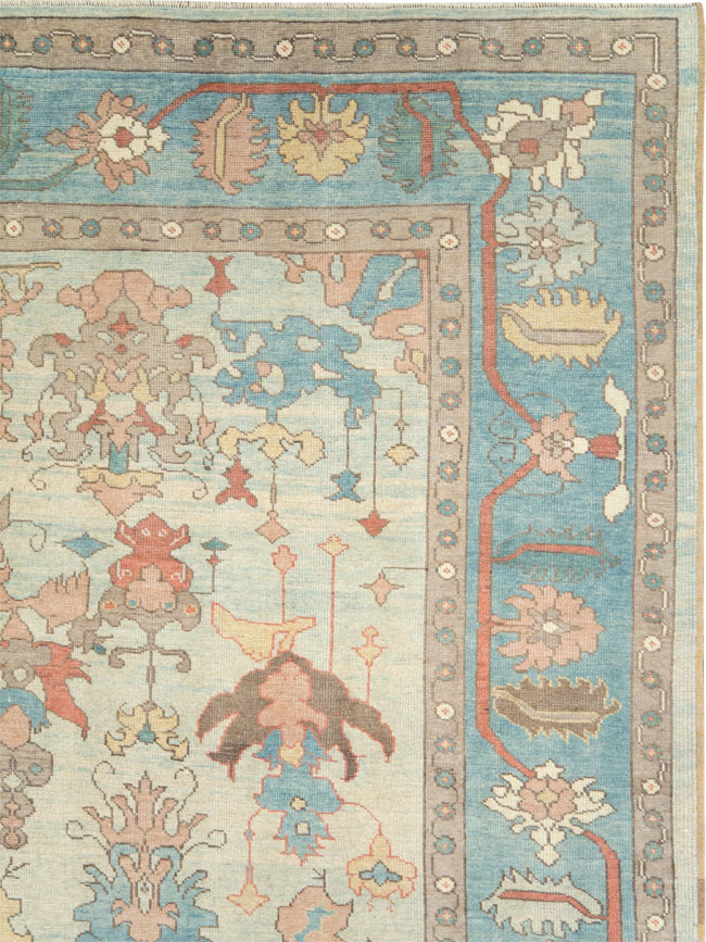 Modern Oushak Carpet, No.28335 - Galerie Shabab