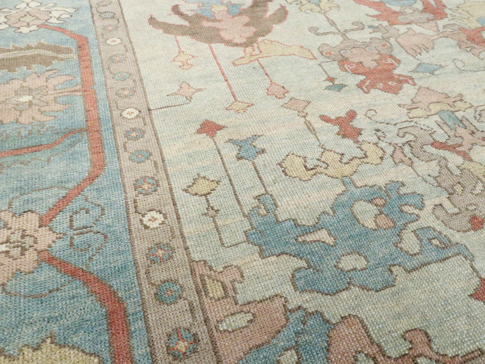 Modern Oushak Carpet, No.28335 - Galerie Shabab