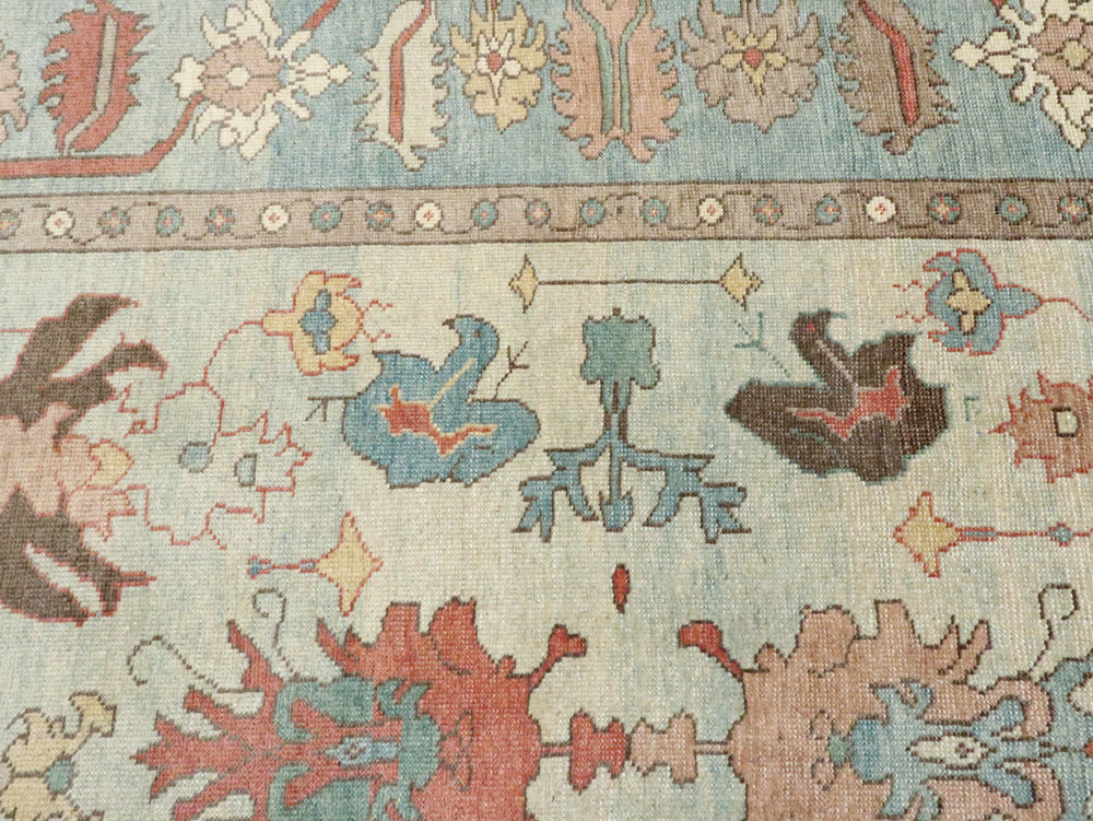 Modern Oushak Carpet, No.28335 - Galerie Shabab