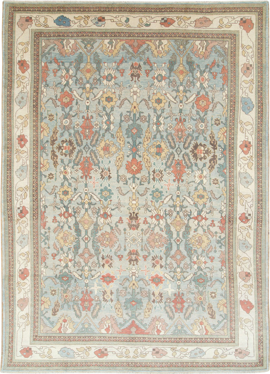 Contemporary Turkish Oushak Room Size Carpet, No.28337 - Galerie Shabab