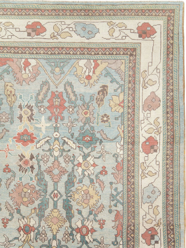 Contemporary Turkish Oushak Room Size Carpet, No.28337 - Galerie Shabab