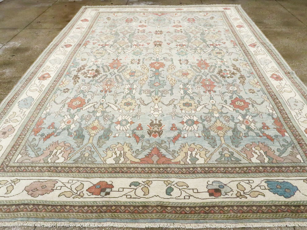 Contemporary Turkish Oushak Room Size Carpet, No.28337 - Galerie Shabab