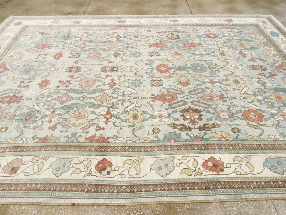 Contemporary Turkish Oushak Room Size Carpet, No.28337 - Galerie Shabab