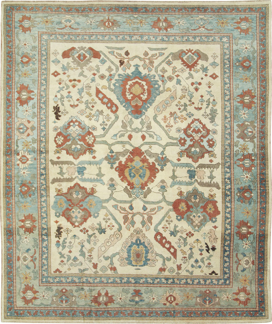 Modern Turkish Oushak Carpet, No.28338 - Galerie Shabab