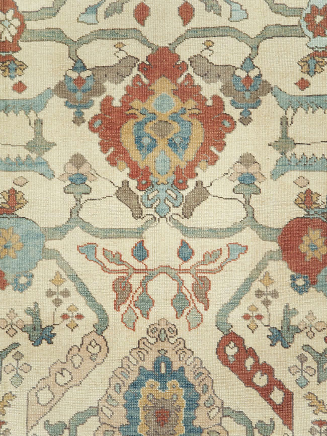 Modern Turkish Oushak Carpet, No.28338 - Galerie Shabab
