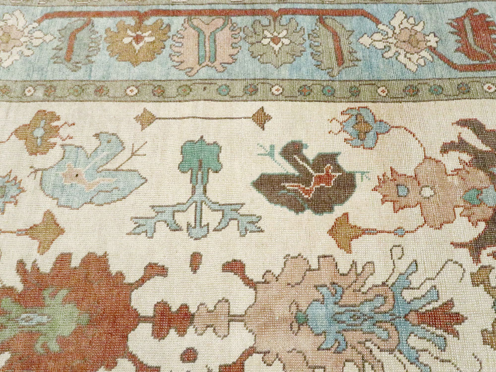 Contemporary Turkish Oushak Room Size Carpet, No.28339 - Galerie Shabab
