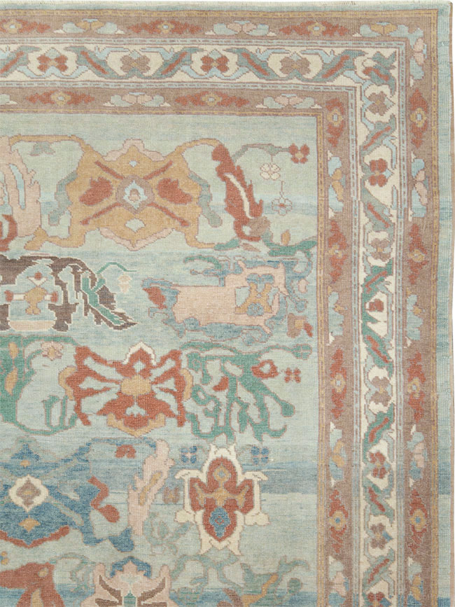 Modern Turkish Oushak Carpet, No.28340 - Galerie Shabab
