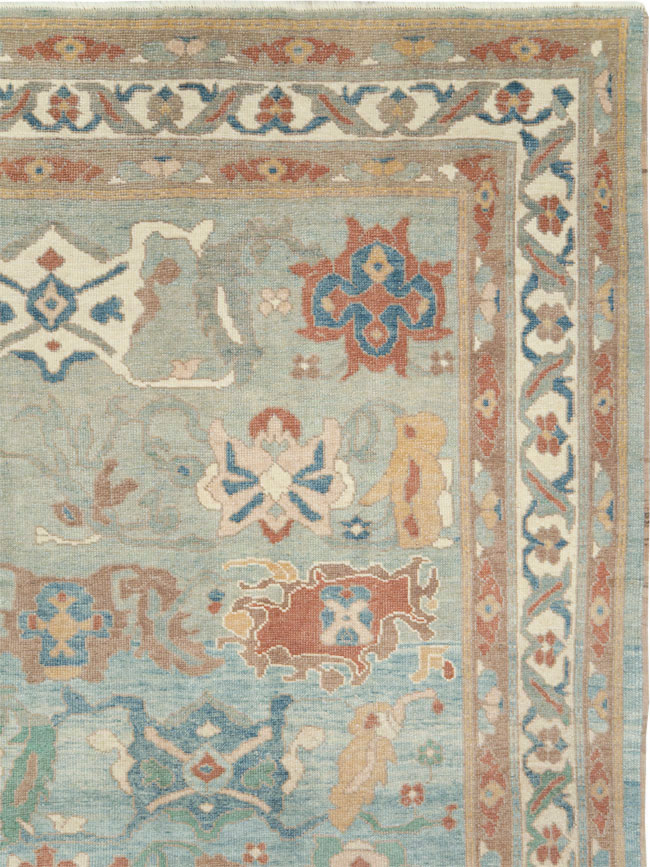 Modern Turkish Oushak Carpet, No.28340 - Galerie Shabab