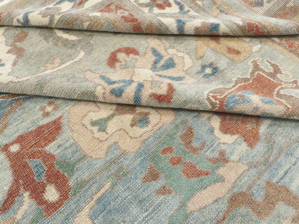Modern Turkish Oushak Carpet, No.28340 - Galerie Shabab