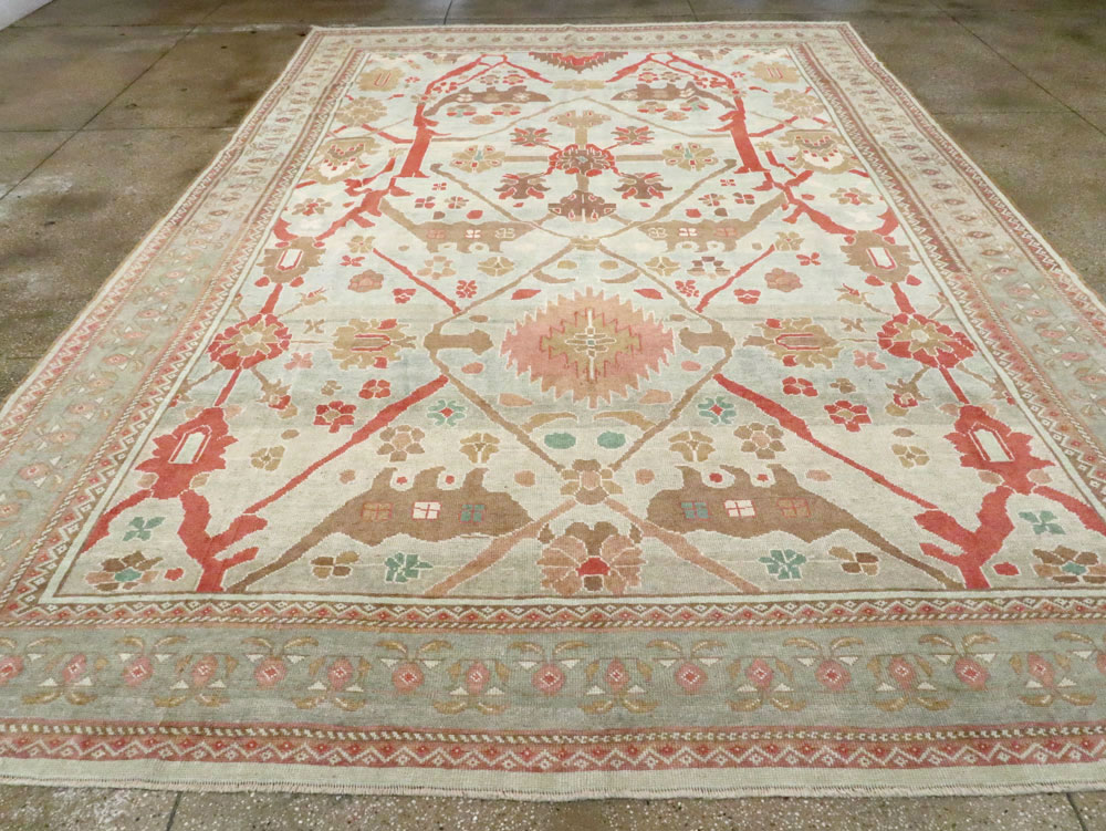 Modern Turkish Oushak Style Carpet, No.28341 - Galerie Shabab