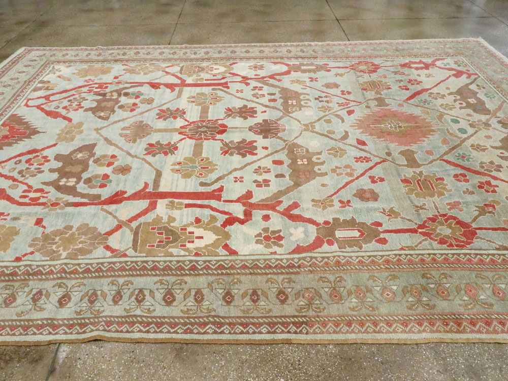 Modern Turkish Oushak Style Carpet, No.28341 - Galerie Shabab