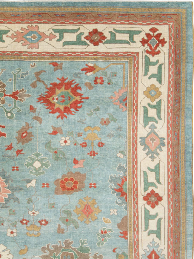 Contemporary Turkish Oushak Room Size Carpet, No.28342 - Galerie Shabab