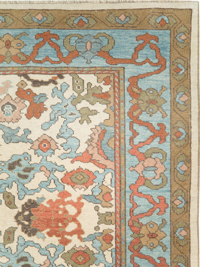 Modern Turkish Oushak Small Room Size Carpet, No.28343 - Galerie Shabab