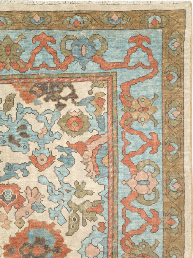 Modern Turkish Oushak Small Room Size Carpet, No.28343 - Galerie Shabab