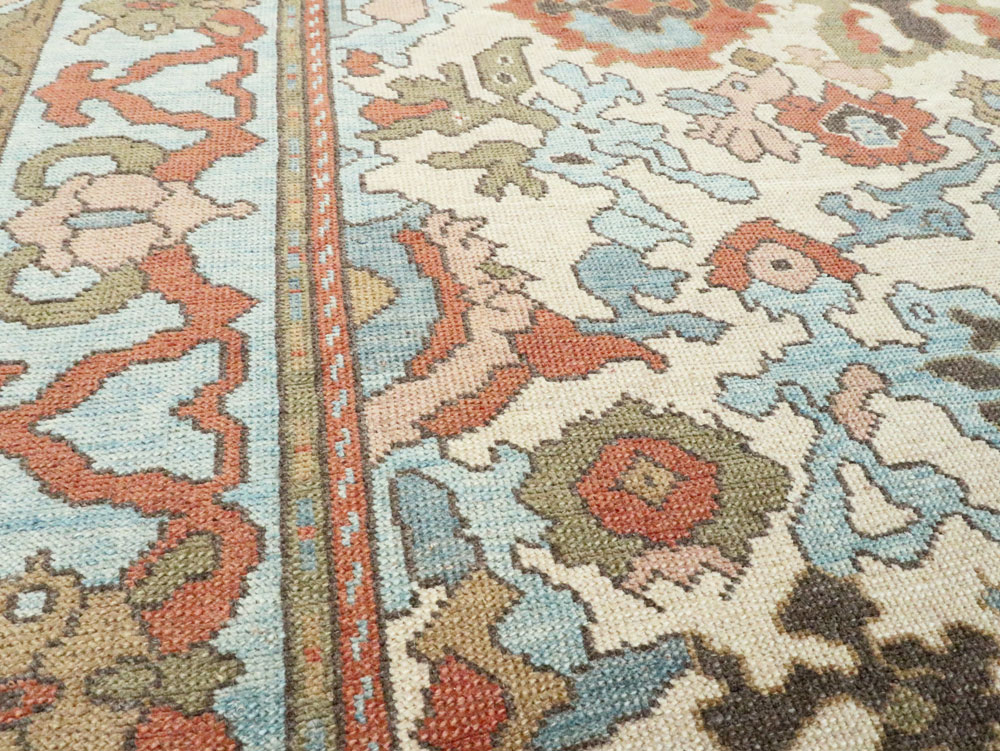 Modern Turkish Oushak Small Room Size Carpet, No.28343 - Galerie Shabab