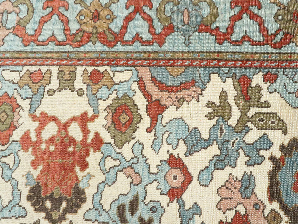 Modern Turkish Oushak Small Room Size Carpet, No.28343 - Galerie Shabab