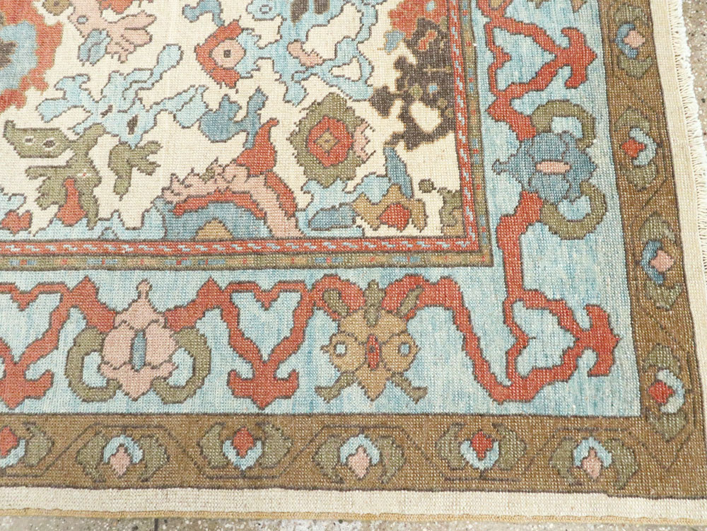 Modern Turkish Oushak Small Room Size Carpet, No.28343 - Galerie Shabab