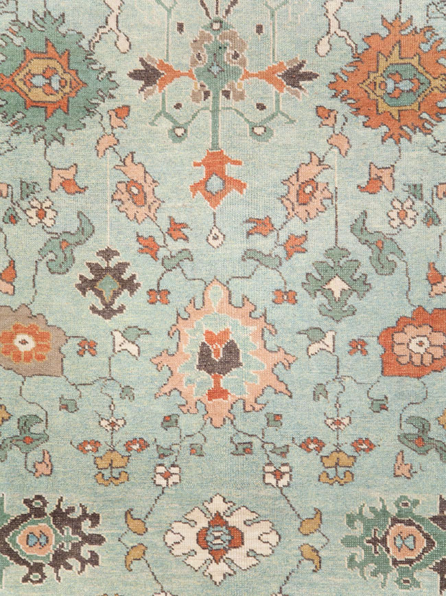 Contemporary Turkish Oushak Carpet, No.28344 - Galerie Shabab