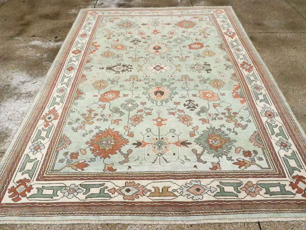 Contemporary Turkish Oushak Carpet, No.28344 - Galerie Shabab