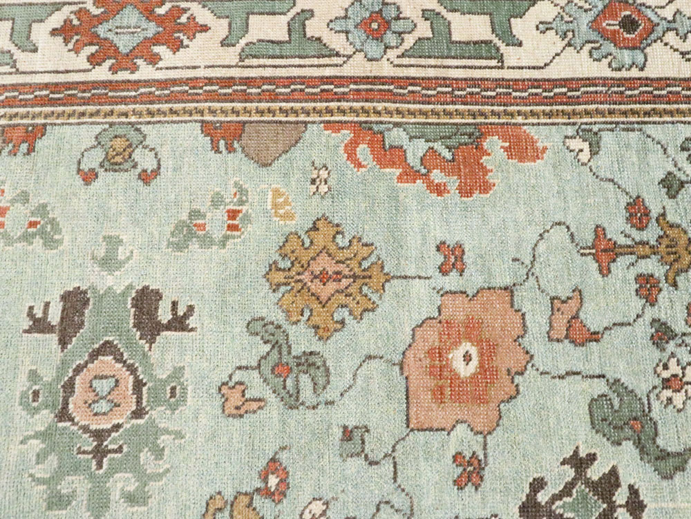 Contemporary Turkish Oushak Carpet, No.28344 - Galerie Shabab