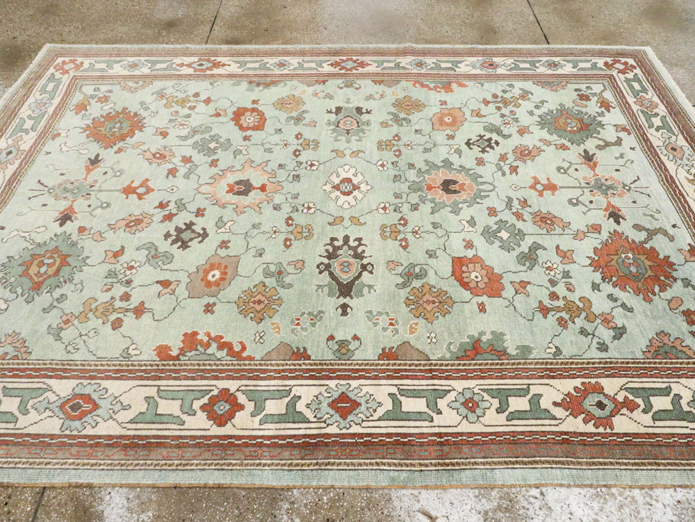 Contemporary Turkish Oushak Carpet, No.28344 - Galerie Shabab