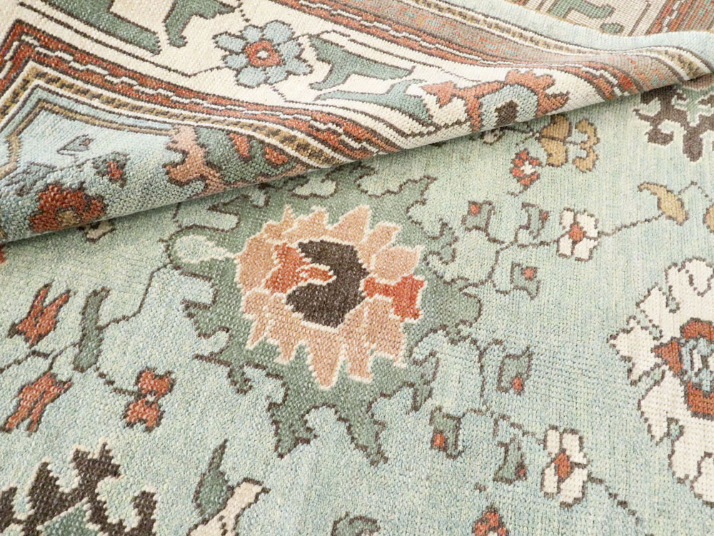 Contemporary Turkish Oushak Carpet, No.28344 - Galerie Shabab