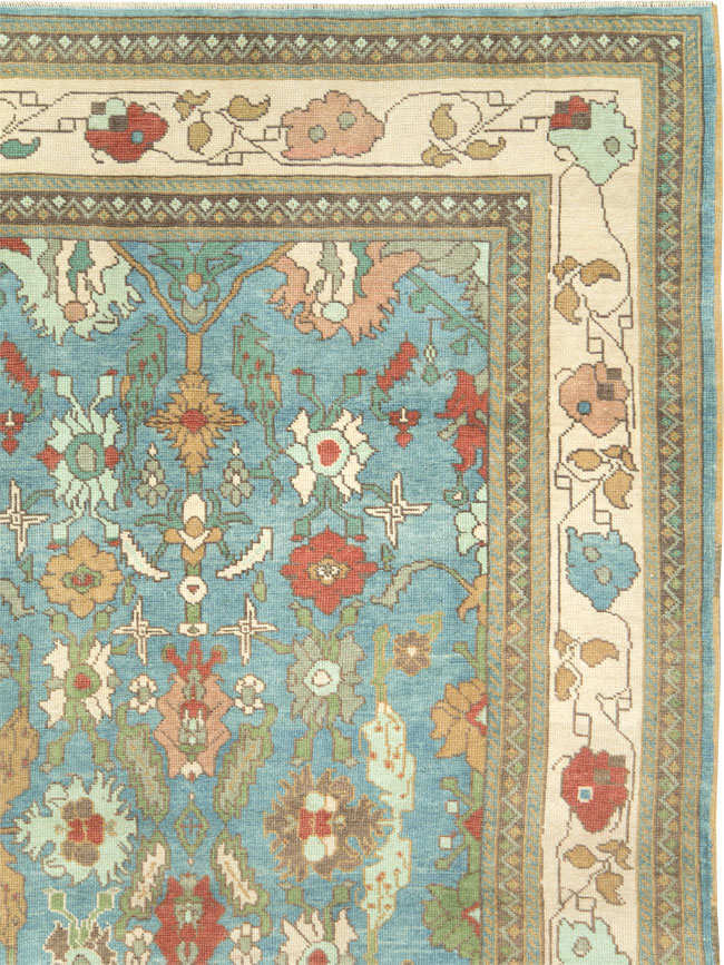 Modern Turkish Oushak Room Size Carpet, No.28345 - Galerie Shabab
