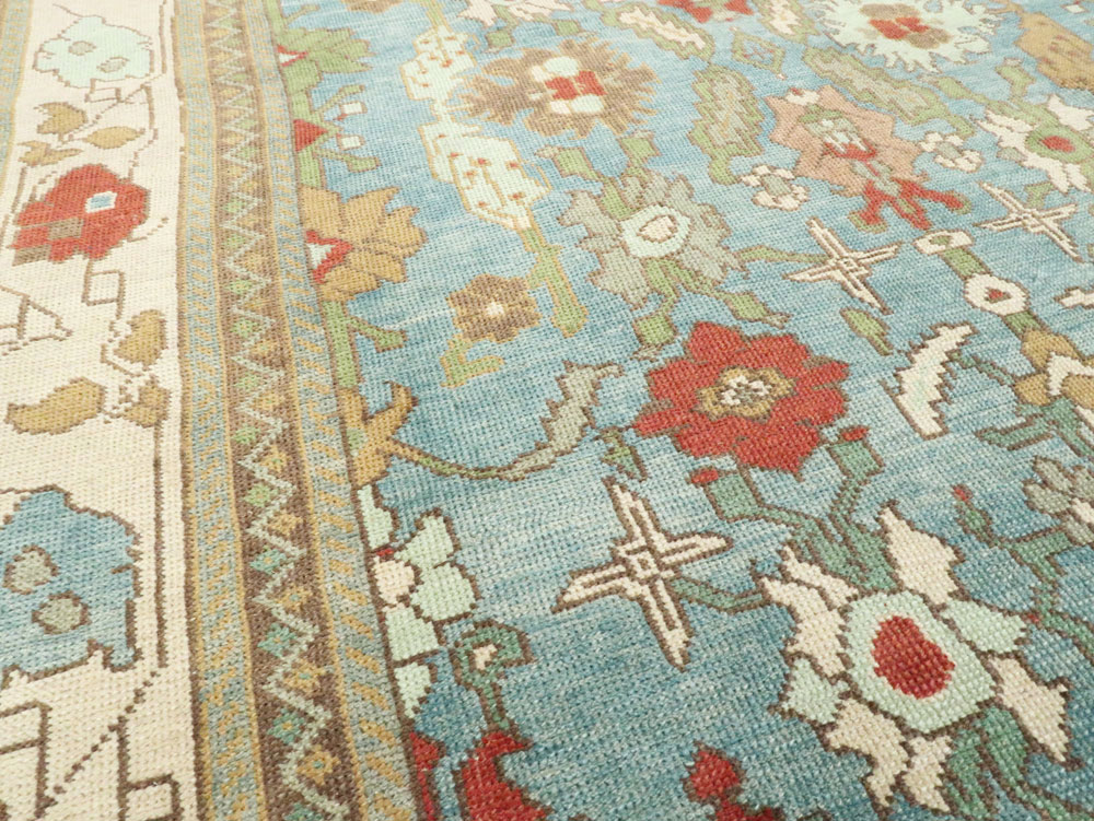Modern Turkish Oushak Room Size Carpet, No.28345 - Galerie Shabab