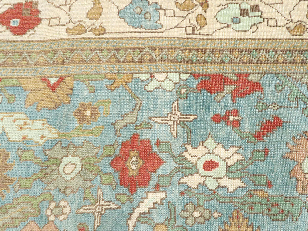 Modern Turkish Oushak Room Size Carpet, No.28345 - Galerie Shabab