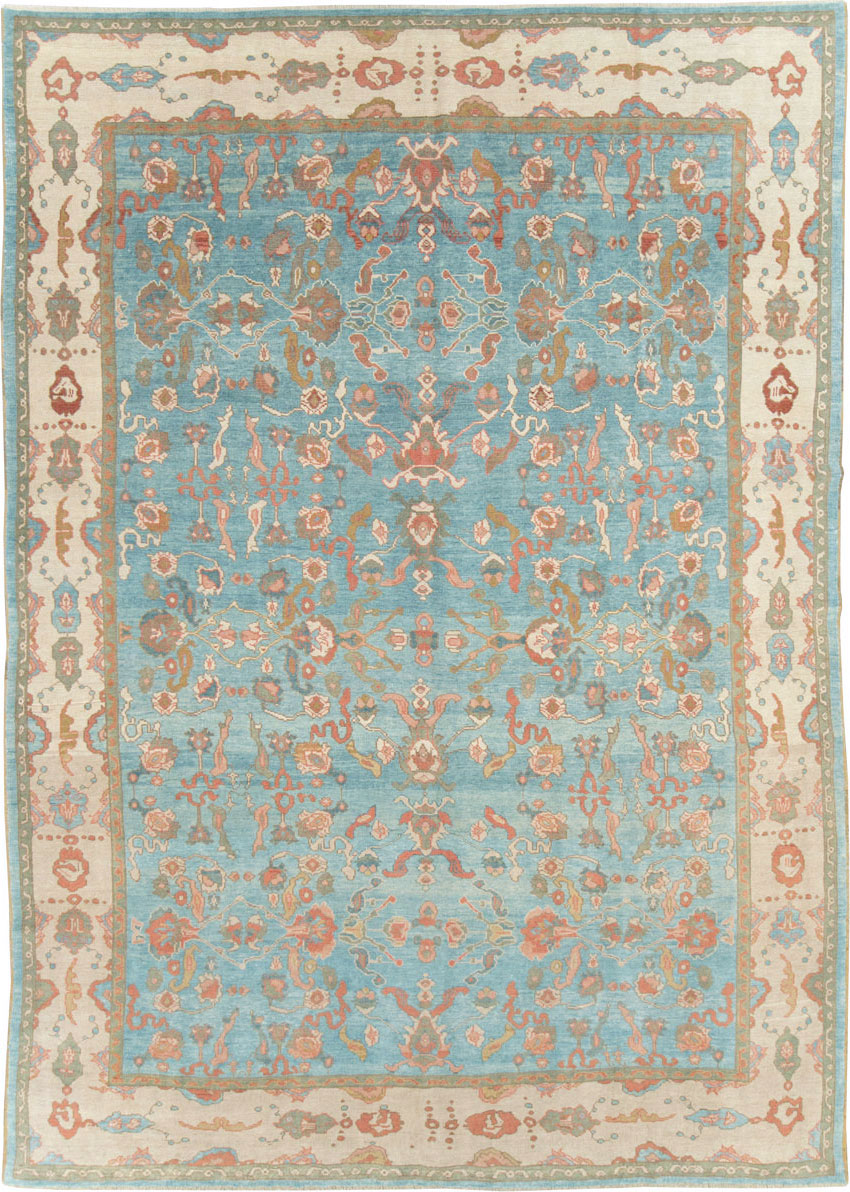 Contemporary Turkish Oushak Room Size Carpet, No.28346 - Galerie Shabab