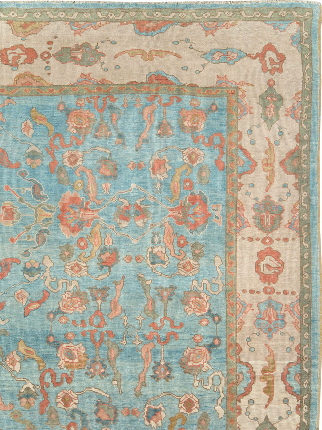 Contemporary Turkish Oushak Room Size Carpet, No.28346 - Galerie Shabab