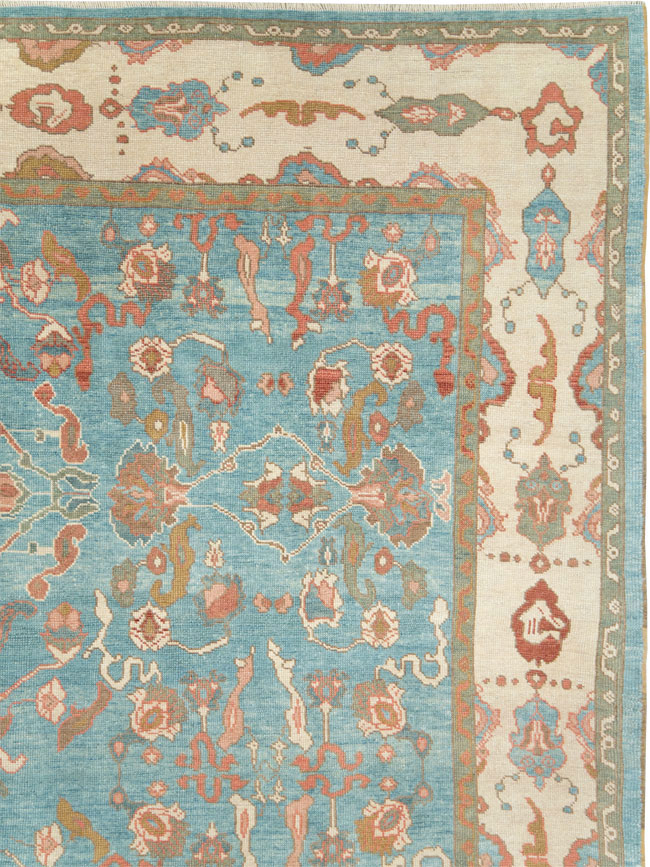 Contemporary Turkish Oushak Room Size Carpet, No.28346 - Galerie Shabab