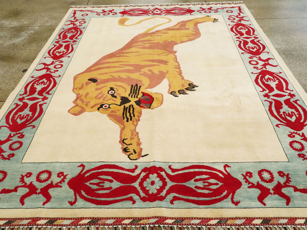Modern Turkish Pictorial Carpet, No.28351 - Galerie Shabab