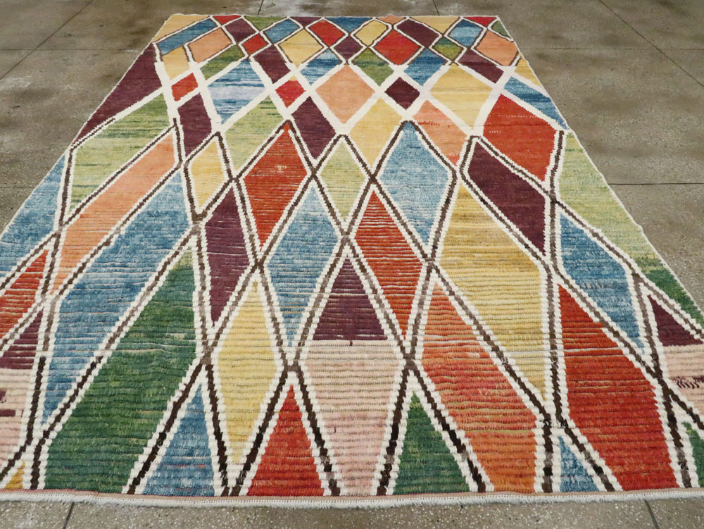 Modern Turkish Tulu Room Size Carpet, No.28353 - Galerie Shabab