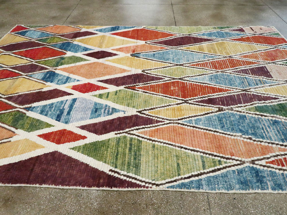 Modern Turkish Tulu Room Size Carpet, No.28353 - Galerie Shabab